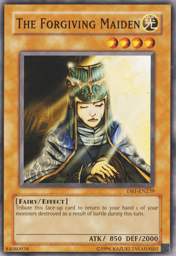 The Forgiving Maiden [DB1-EN239] Common Yu-Gi-Oh!