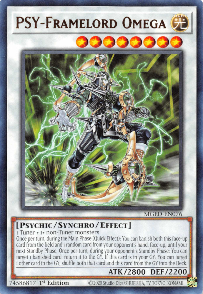 PSY-Framelord Omega [MGED-EN076] Rare Yu-Gi-Oh!