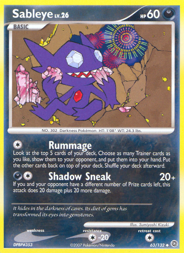 Sableye (63/132) [Diamond & Pearl: Secret Wonders] Pokémon