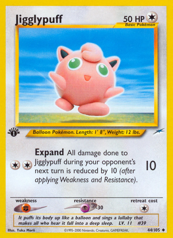 Jigglypuff (44/105) [Neo Destiny 1st Edition] Pokémon