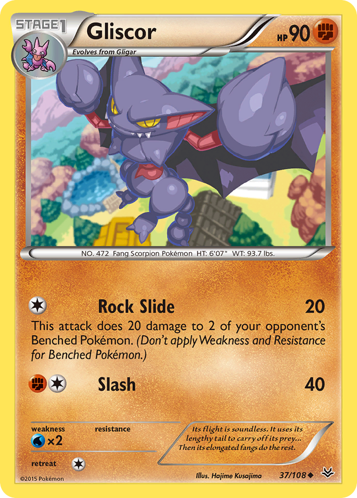 Gliscor (37/108) [XY: Roaring Skies] Pokémon