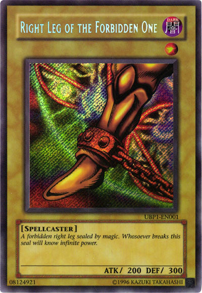 Right Leg of the Forbidden One [UBP1-EN001] Secret Rare Yu-Gi-Oh!