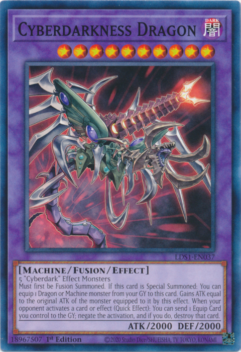 Cyberdarkness Dragon [LDS1-EN037] Common Yu-Gi-Oh!