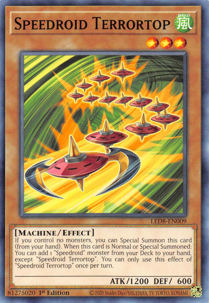 Speedroid Terrortop [LED8-EN009] Common Yu-Gi-Oh!
