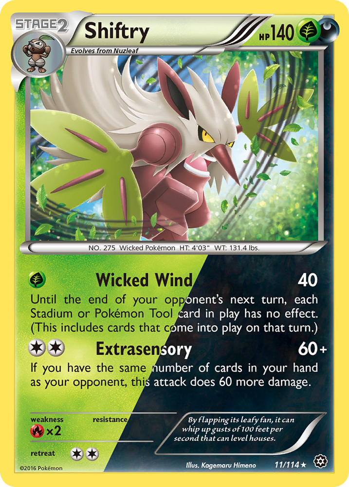 Shiftry (11/114) [XY: Steam Siege] Pokémon