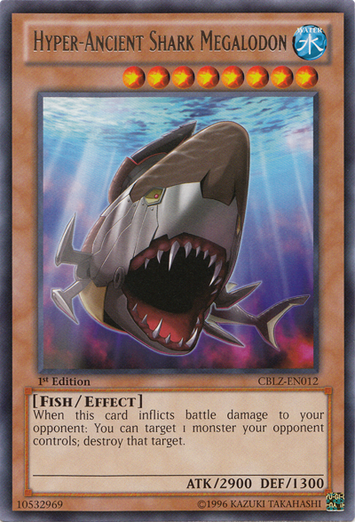 Hyper-Ancient Shark Megalodon [CBLZ-EN012] Rare Yu-Gi-Oh!