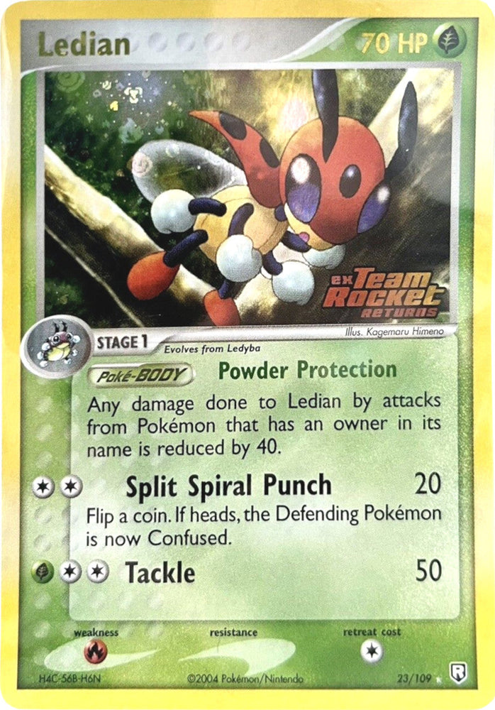 Ledian (23/109) (Stamped) [EX: Team Rocket Returns] Pokémon
