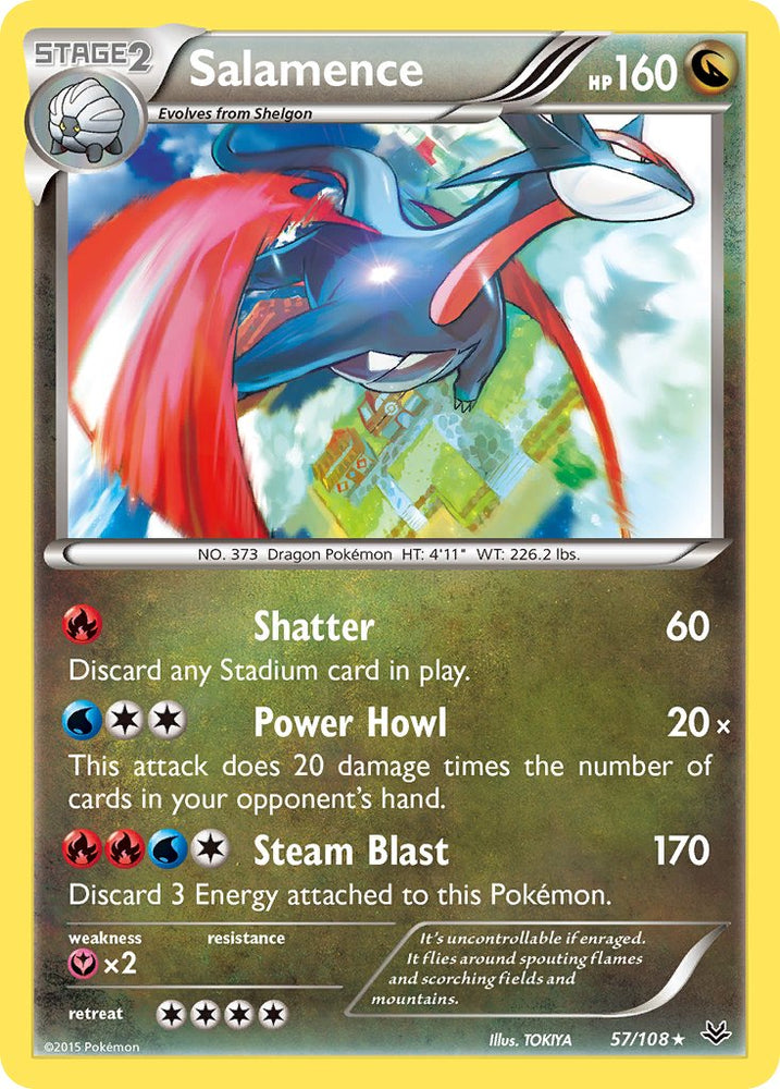 Salamence (57/108) (Theme Deck Exclusive) [XY: Roaring Skies] Pokémon