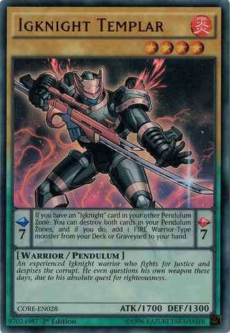 Igknight Templar [CORE-EN028] Ultra Rare