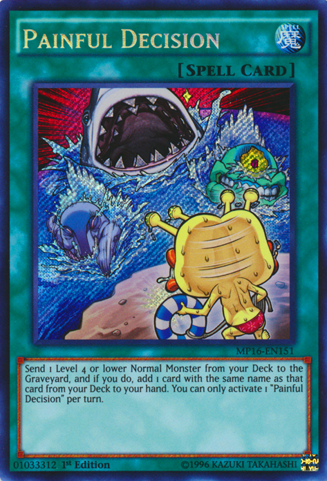 Painful Decision [MP16-EN151] Secret Rare Yu-Gi-Oh!