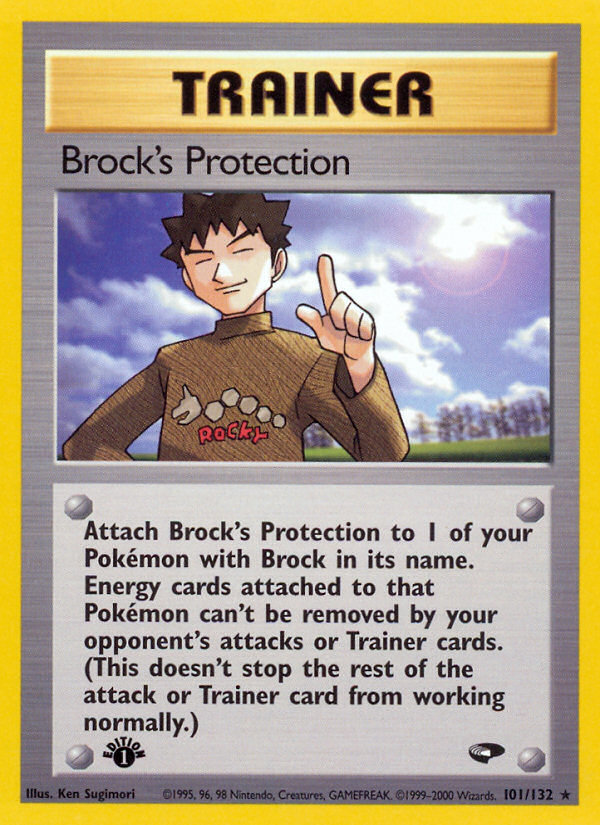 Brock's Protection (101/132) [Gym Challenge 1st Edition] Pokémon