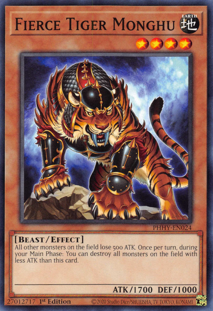 Fierce Tiger Monghu [PHHY-EN024] Common Yu-Gi-Oh!