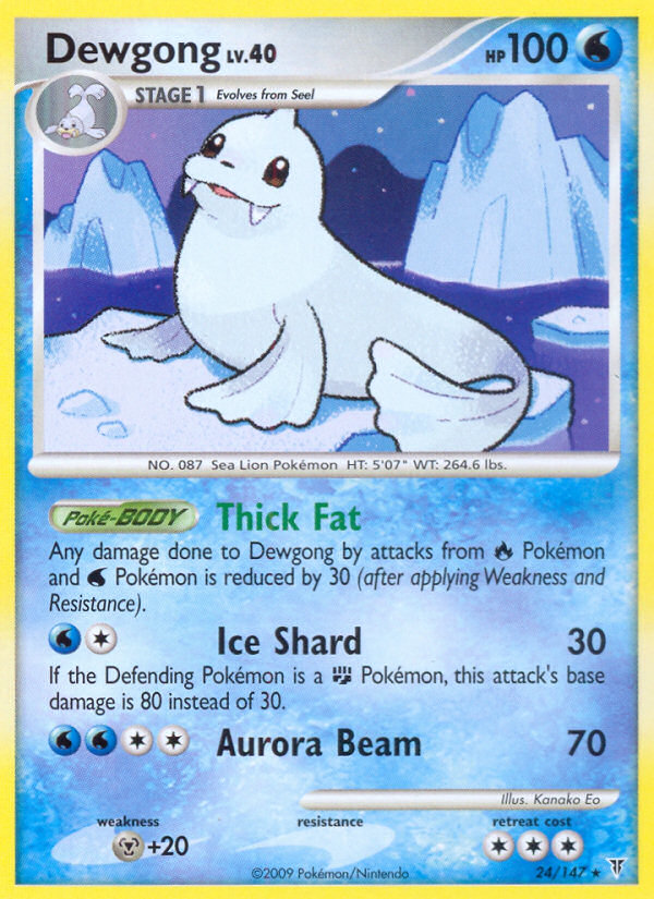 Dewgong (24/147) [Platinum: Supreme Victors] Pokémon