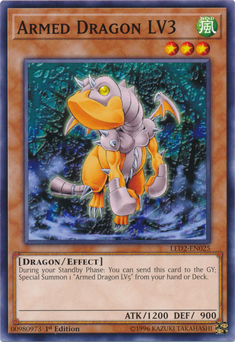 Armed Dragon LV3 [LED2-EN025] Common Yu-Gi-Oh!