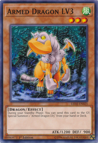 Armed Dragon LV3 [LED2-EN025] Common Yu-Gi-Oh!