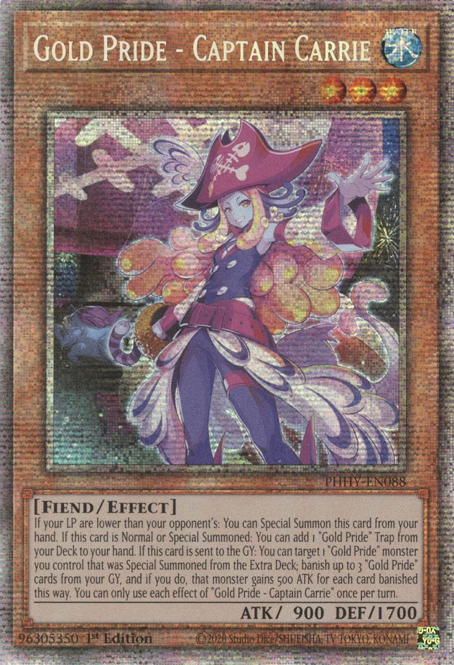 Gold Pride - Captain Carrie [PHHY-EN088] Starlight Rare Yu-Gi-Oh!