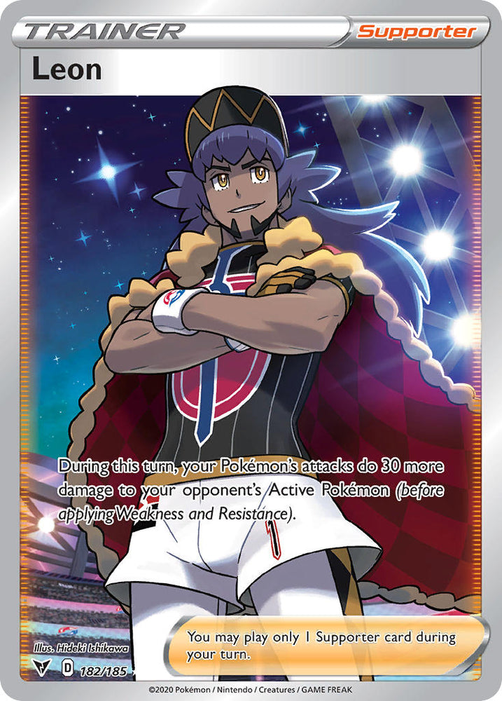 Leon (182/185) [Sword & Shield: Vivid Voltage] Pokémon