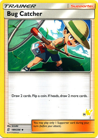 Bug Catcher (189/236) (Pikachu Stamp #51) [Battle Academy 2020] Pokémon