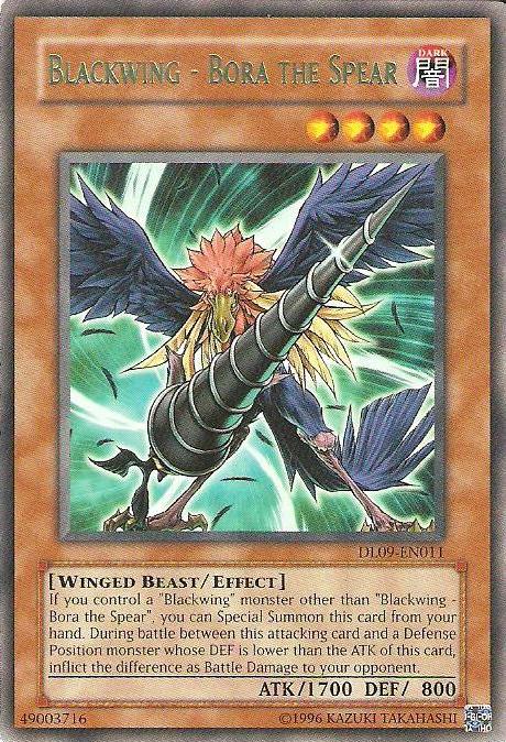 Blackwing - Bora the Spear (Green) [DL09-EN011] Rare Yu-Gi-Oh!