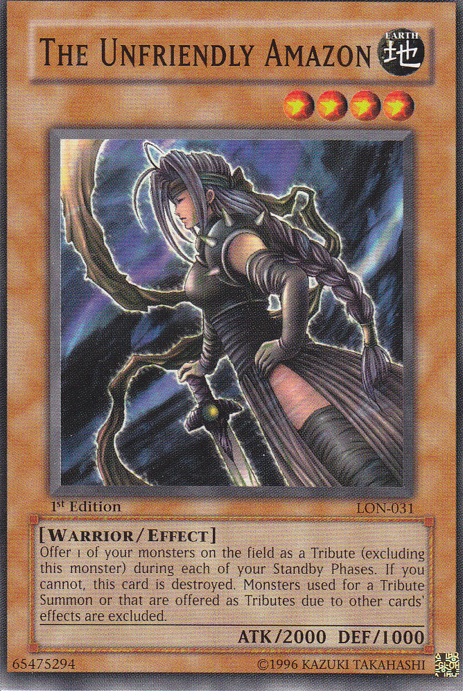 The Unfriendly Amazon [LON-031] Common Yu-Gi-Oh!