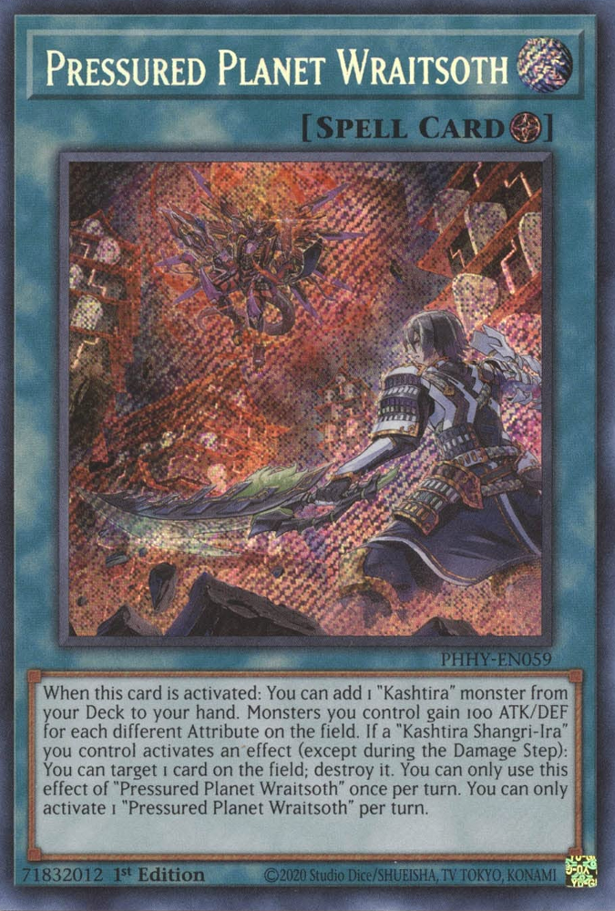 Pressured Planet Wraitsoth [PHHY-EN059] Secret Rare Yu-Gi-Oh!
