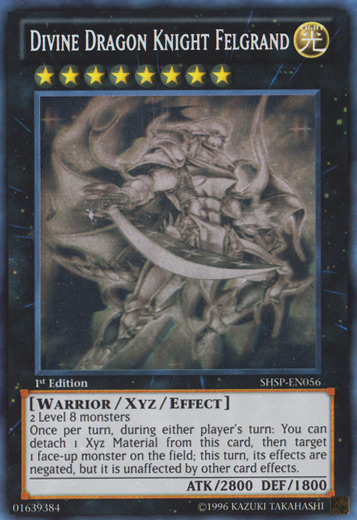 Divine Dragon Knight Felgrand [SHSP-EN056] Ghost Rare Yu-Gi-Oh!