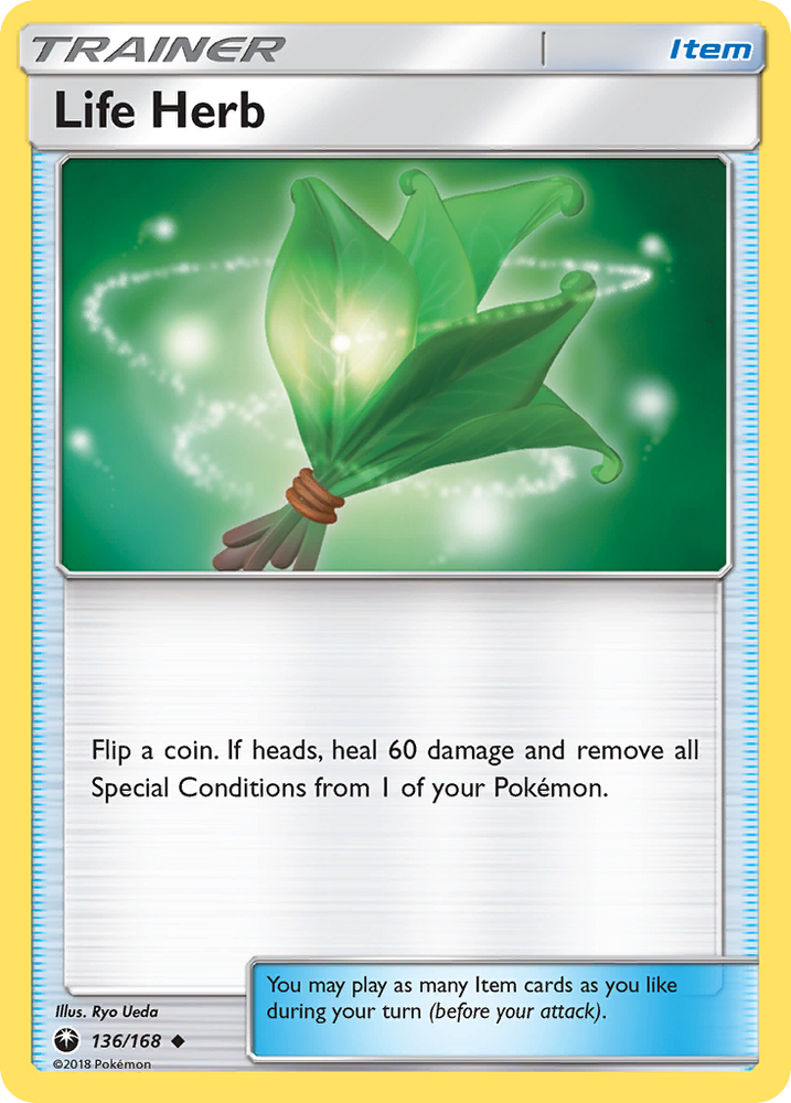 Life Herb (136/168) [Sun & Moon: Celestial Storm] Pokémon