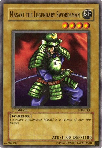 Masaki the Legendary Swordsman [LOB-038] Common Yu-Gi-Oh!