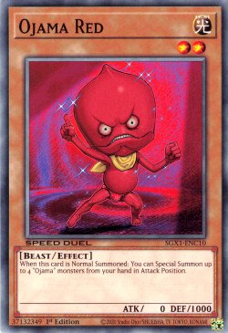 Ojama Red [SGX1-ENC10] Common Yu-Gi-Oh!