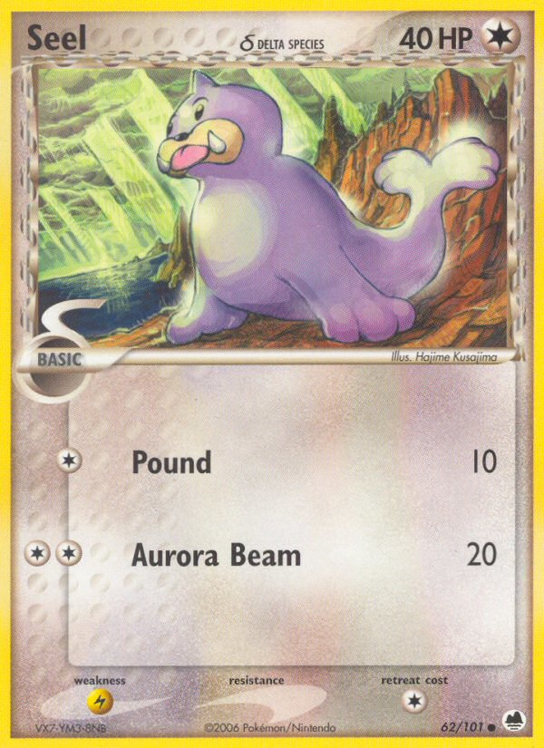 Seel (62/101) (Delta Species) [EX: Dragon Frontiers] Pokémon