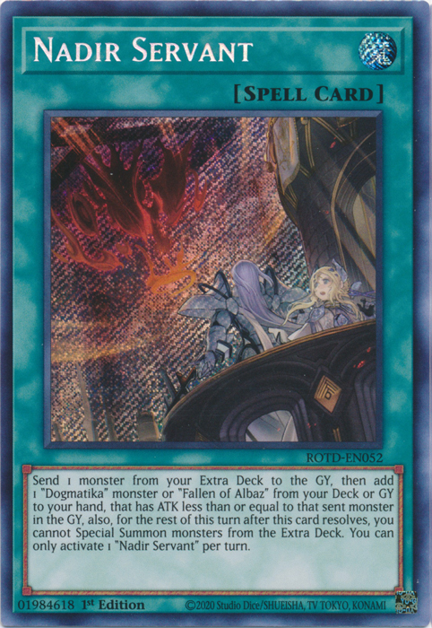 Nadir Servant [ROTD-EN052] Secret Rare Yu-Gi-Oh!