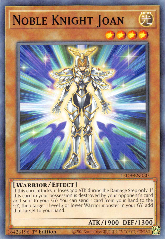 Noble Knight Joan [LED8-EN030] Common Yu-Gi-Oh!