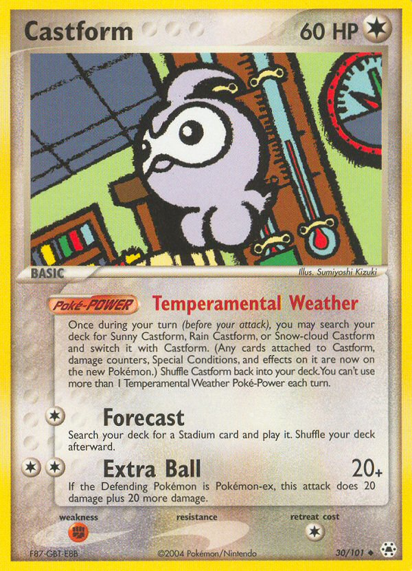 Castform (30/101) [EX: Hidden Legends] Pokémon