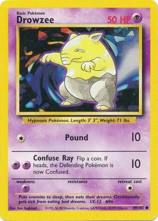 Drowzee (49/102) [Base Set Unlimited] Pokémon