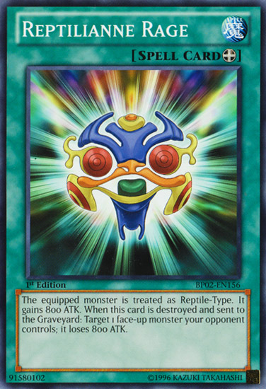 Reptilianne Rage [BP02-EN156] Mosaic Rare Yu-Gi-Oh!