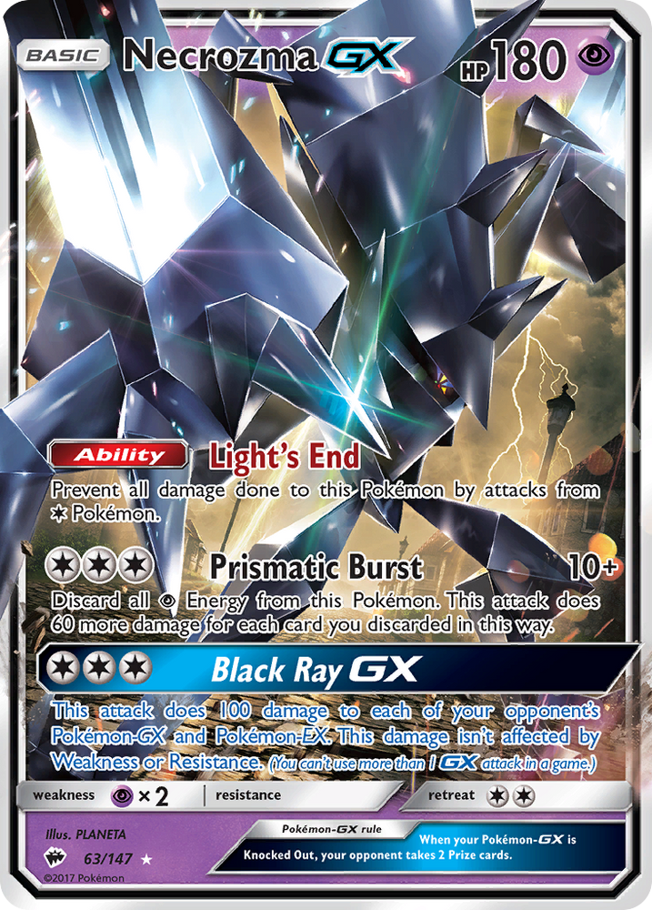 Necrozma GX (63/147) [Sun & Moon: Burning Shadows] Pokémon