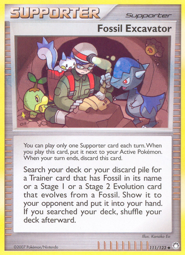 Fossil Excavator (111/123) [Diamond & Pearl: Mysterious Treasures] Pokémon