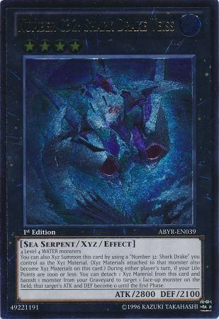 Number C32: Shark Drake Veiss (UTR) [ABYR-EN039] Ultimate Rare Yu-Gi-Oh!
