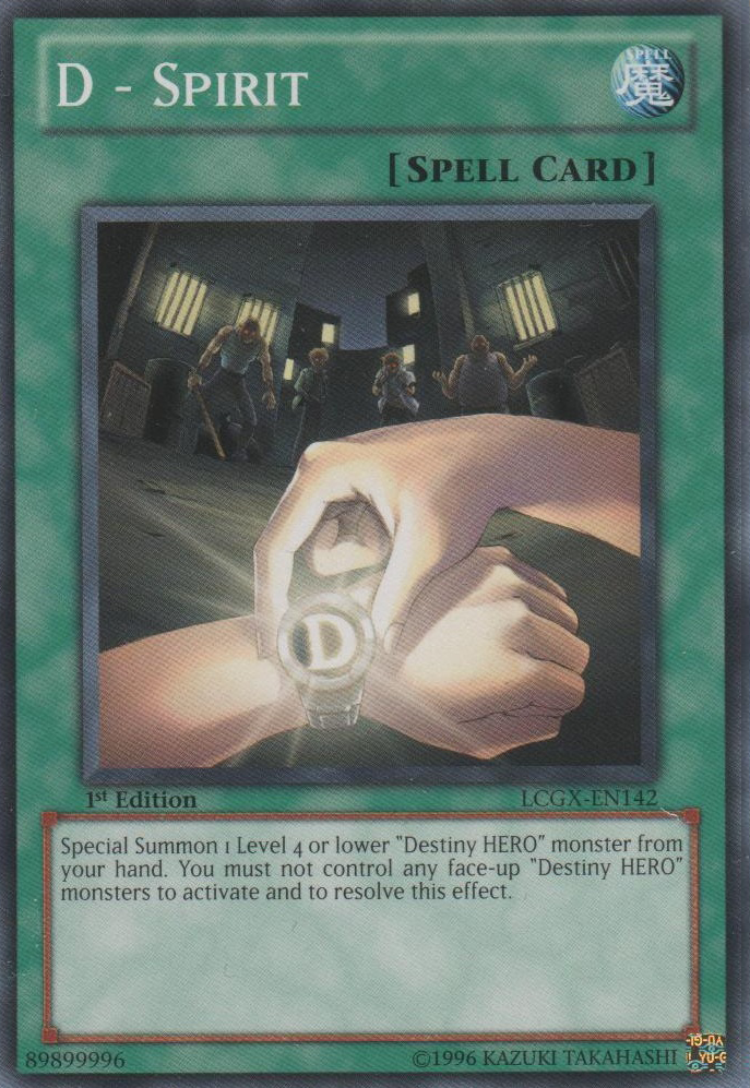 D - Spirit [LCGX-EN142] Common Yu-Gi-Oh!