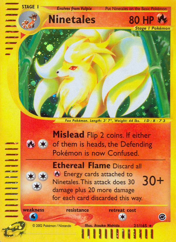 Ninetales (21/165) [Expedition: Base Set] Pokémon