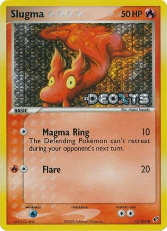 Slugma (75/107) (Stamped) [EX: Deoxys] Pokémon