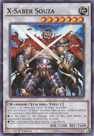 X-Saber Souza [SP15-EN033] Shatterfoil Rare Yu-Gi-Oh!