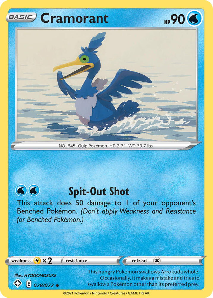 Cramorant (028/072) [Sword & Shield: Shining Fates] Pokémon