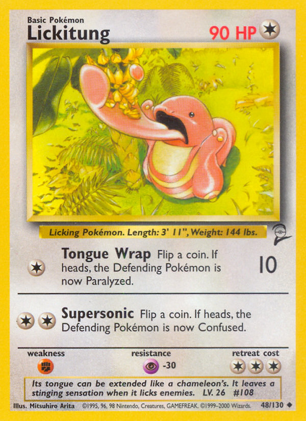 Lickitung (48/130) [Base Set 2] Pokémon