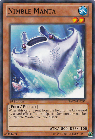 Nimble Manta [GAOV-EN097] Common Yu-Gi-Oh!