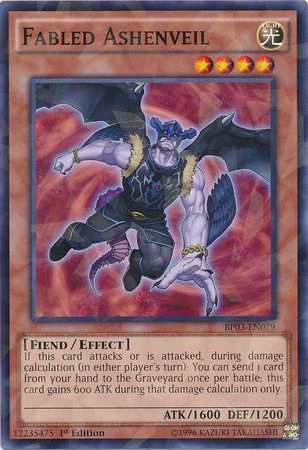 Fabled Ashenveil [BP03-EN079] Shatterfoil Rare Yu-Gi-Oh!