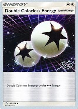 Double Colorless Energy (136/149) (Ice Path FTW - Zachary Bokhari) [World Championships 2017] Pokémon