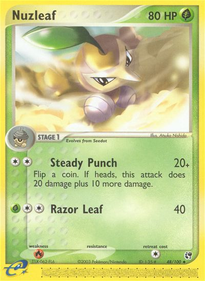 Nuzleaf (48/100) [EX: Sandstorm] Pokémon