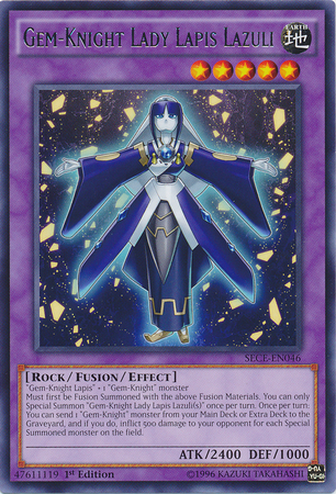 Gem-Knight Lady Lapis Lazuli [SECE-EN046] Rare Yu-Gi-Oh!