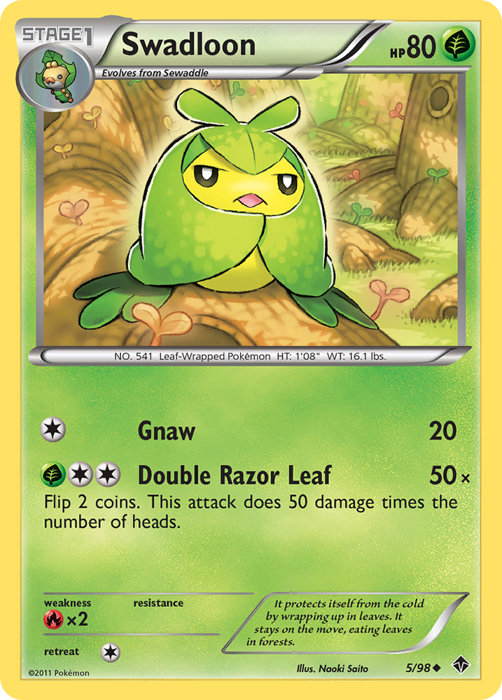 Swadloon (5/98) [Black & White: Emerging Powers] Pokémon